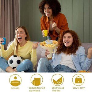 Silicone Snack Tray for Stanley Cup - New in Package - Cream color